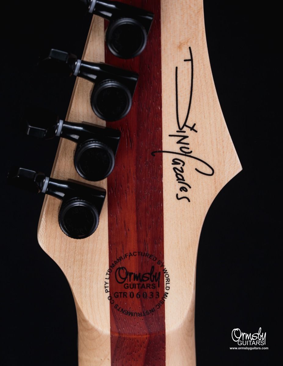 Ormsby Dino Cazares Dc Gtr 6 Signature Baritone H Seymour Duncan Ht Eb - Max Blak - Bariton elektrische gitaar - Variation 4