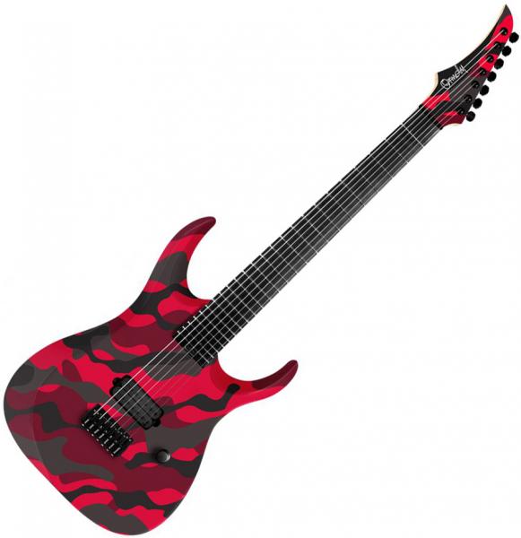 Bariton elektrische gitaar Ormsby Dino Cazares DC GTR 7 Baritone - Red camo