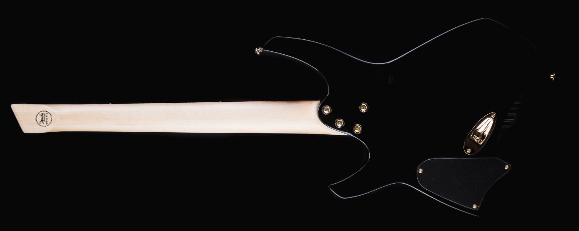 Ormsby Goliath Headless Gtr 6c Multiscale 2h Ht Eb - Tuxedo Black - Elektrische gitaar in Str-vorm - Variation 1
