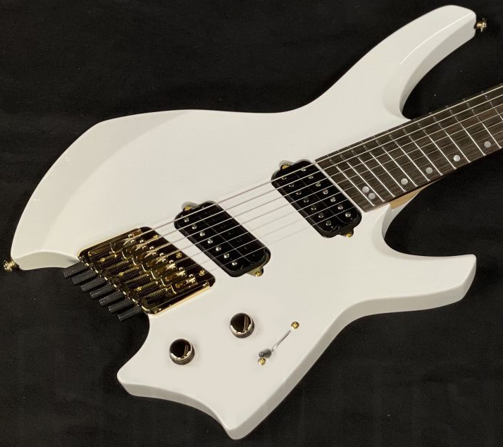 Ormsby Goliath Headless Gtr 7c Multiscale 2h Ht Eb - Ermine White - Multi-scale gitaar - Variation 2