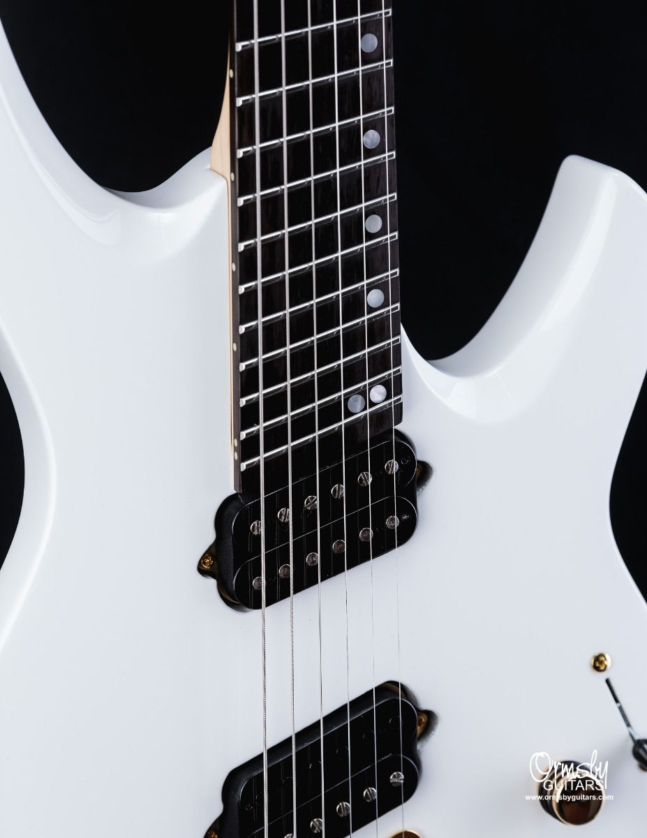 Ormsby Goliath Headless Gtr 6c Multiscale 2h Ht Eb - Ermine White - Multi-scale gitaar - Variation 2