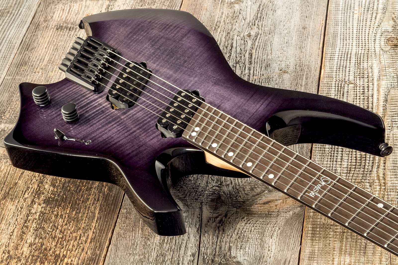 Ormsby Goliath Headless Gtr Run 17 6c Multiscale 2h Ht Eb - Dahlia Black - Multi-scale gitaar - Variation 2