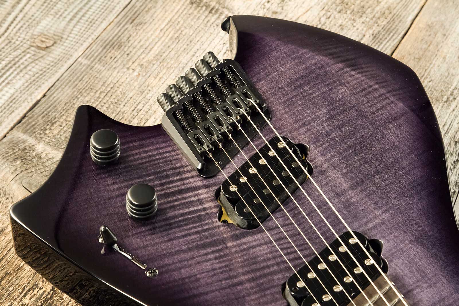 Ormsby Goliath Headless Gtr Run 17 6c Multiscale 2h Ht Eb - Dahlia Black - Multi-scale gitaar - Variation 3