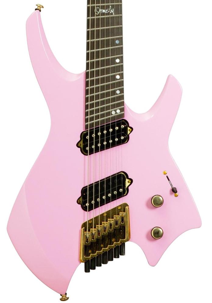 Multi-scale gitaar Ormsby Goliath Headless GTR 7 Run 14C - shell pink