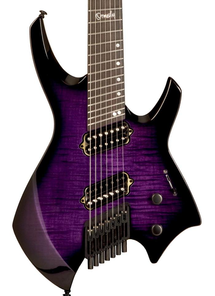 Multi-scale gitaar Ormsby Goliath Headless GTR Run 17 7-String - Purr pull