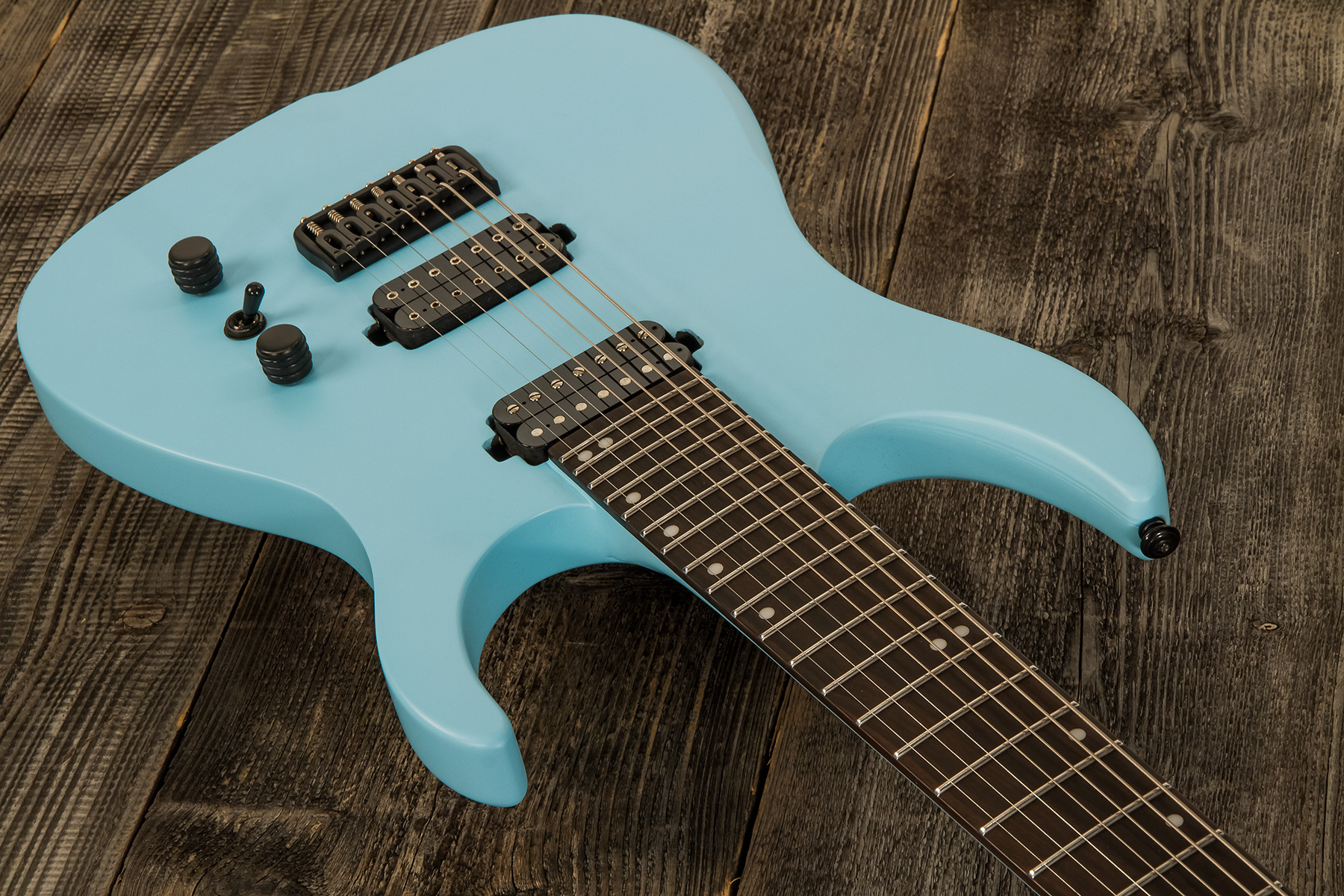 Ormsby Hype Gti-s 7 Standard Scale Hh Ht Eb - Opaline Blue - 7-snarige elektrische gitaar - Variation 1