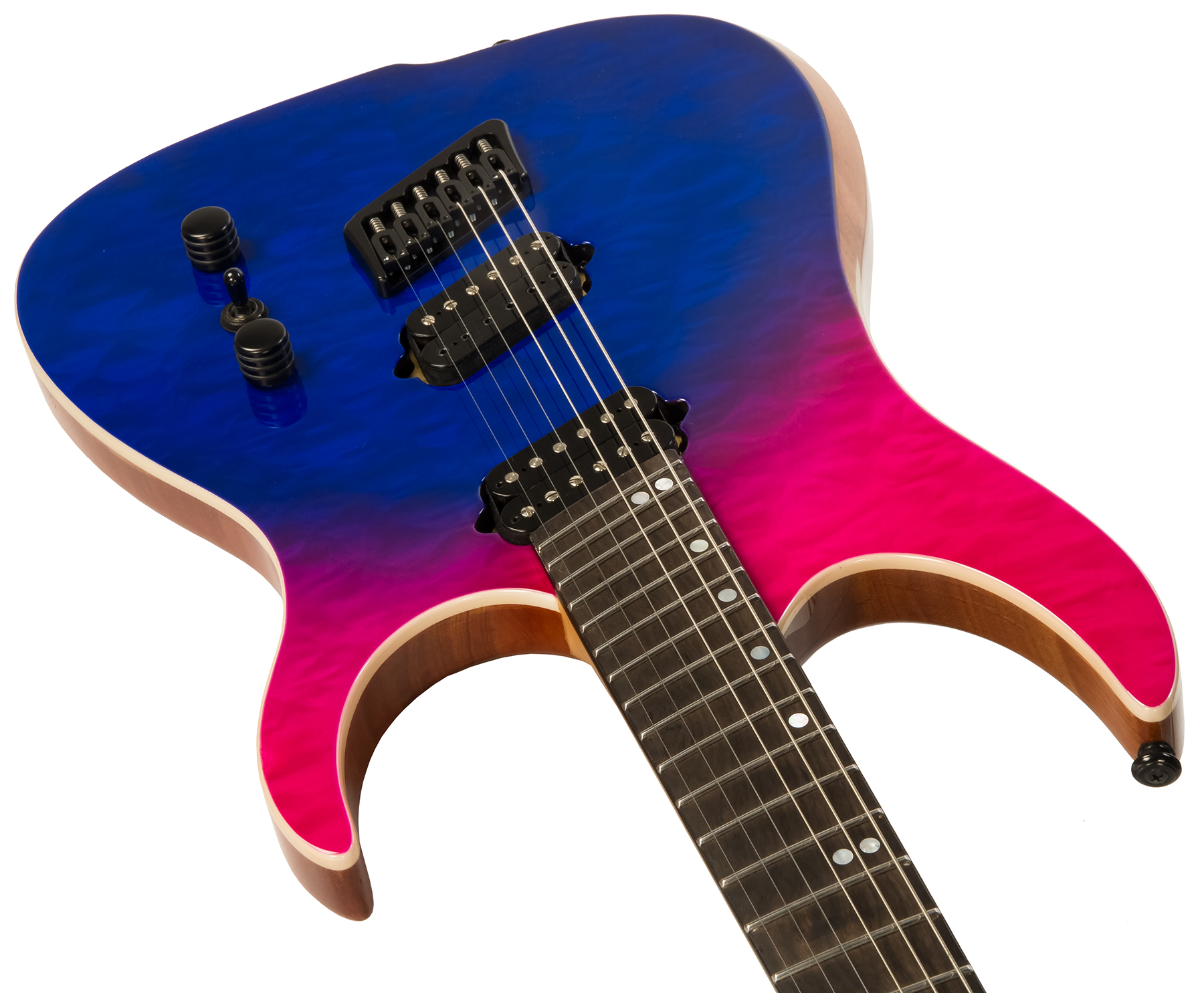 Ormsby Hype Gtr 6 Mahogany Multiscale 2h Eb +etui - Quilted Dragon - Multi-scale gitaar - Variation 2