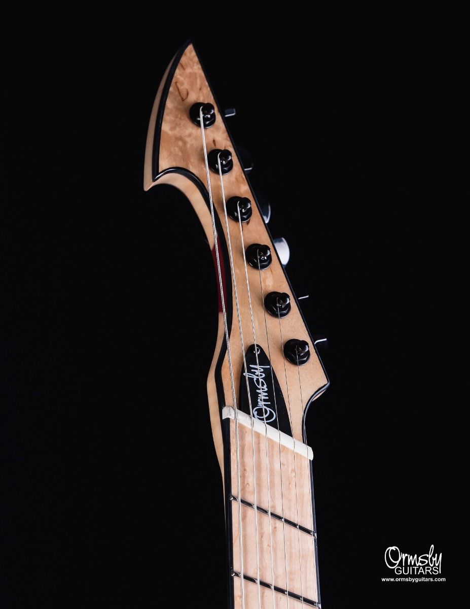 Ormsby Hype Gtr Elite 2 6c Multiscale 2h Ht Eb - Karelian Birch Natural - Multi-scale gitaar - Variation 6