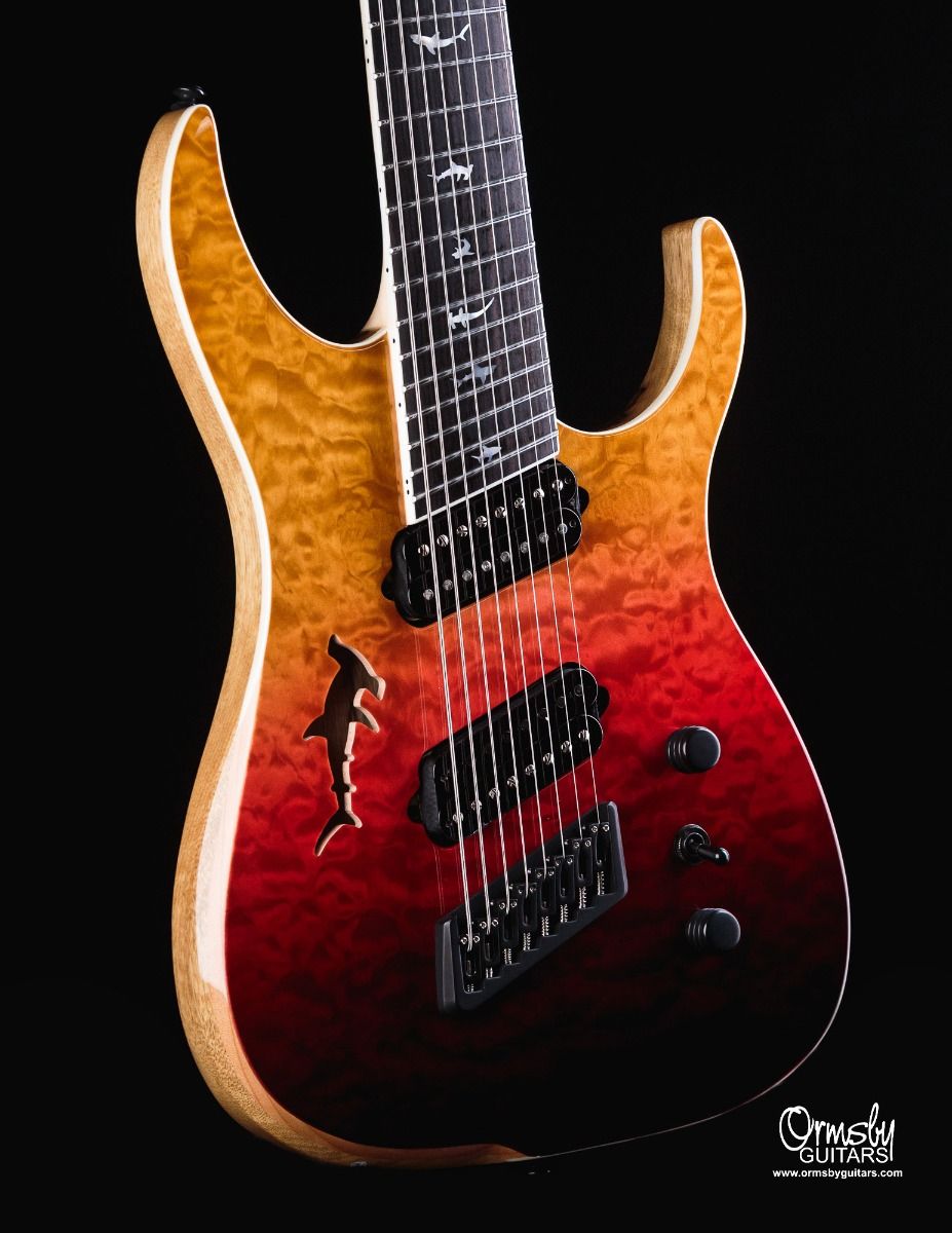 Ormsby Hype Gtr Shark 8c Multiscale 2h Ht Eb - Sunset - Multi-scale gitaar - Variation 2