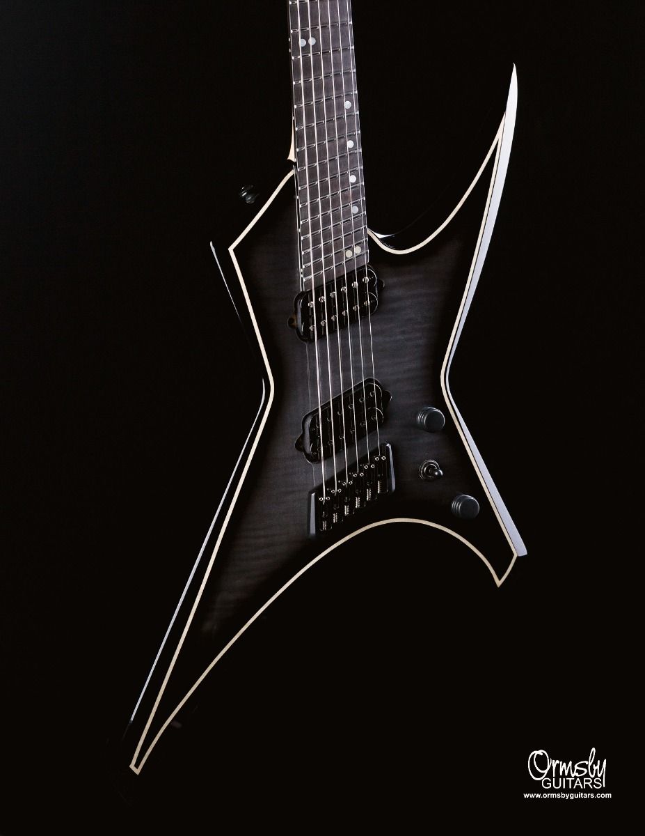 Ormsby Hype Gtr 8 Ltd Run 16 8c Multiscale 2h Ht Eb - Dahlia Black - Multi-scale gitaar - Variation 2