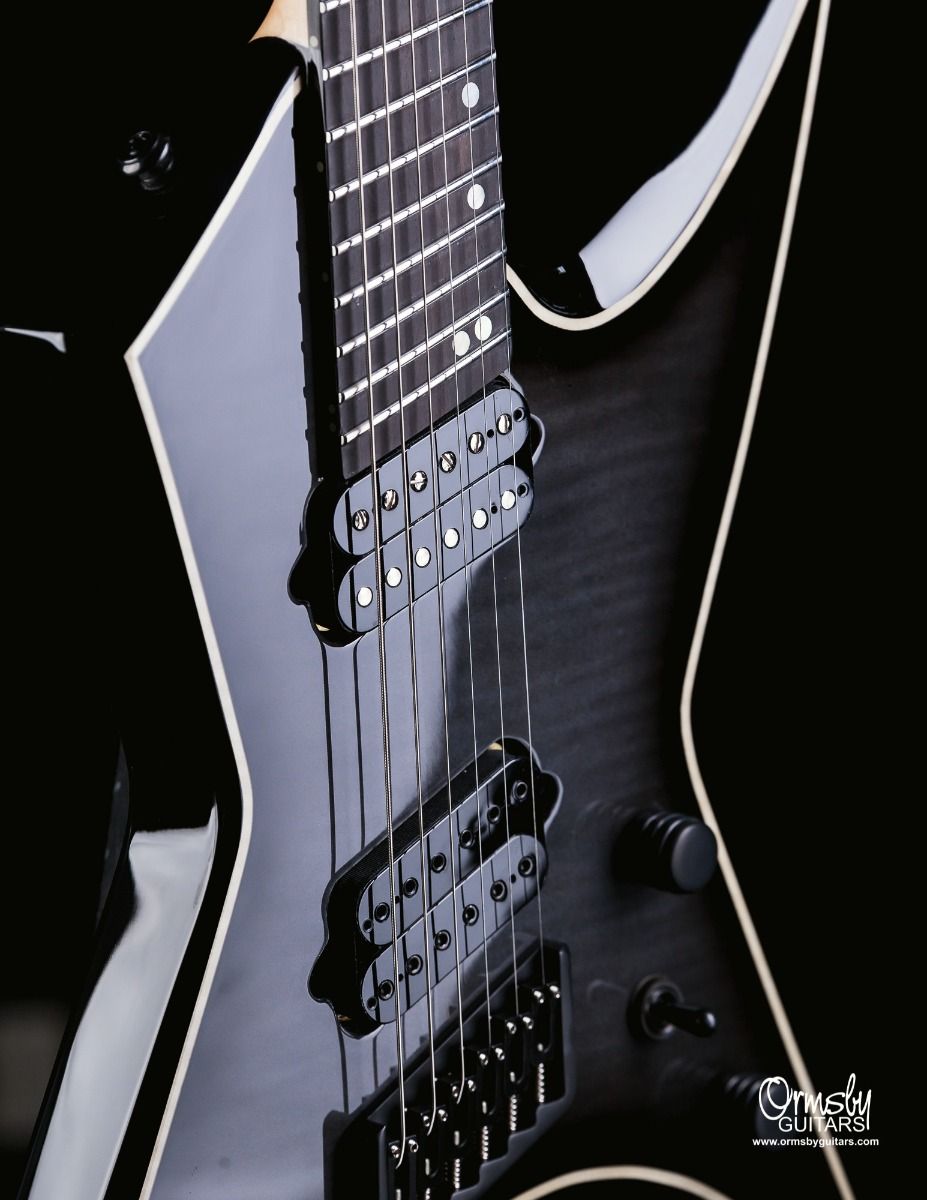 Ormsby Hype Gtr 8 Ltd Run 16 8c Multiscale 2h Ht Eb - Dahlia Black - Multi-scale gitaar - Variation 3