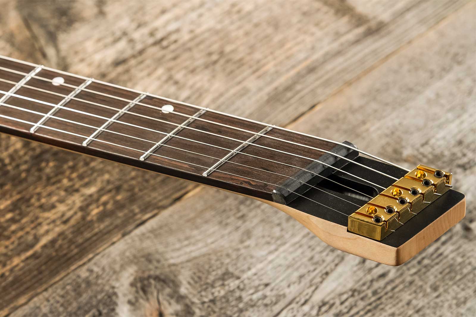 Ormsby Roberto Barros Goliath Headless Gtr Signature 6c Multiscale 2h Ht Eb - Cyborg Green - Multi-scale gitaar - Variation 7