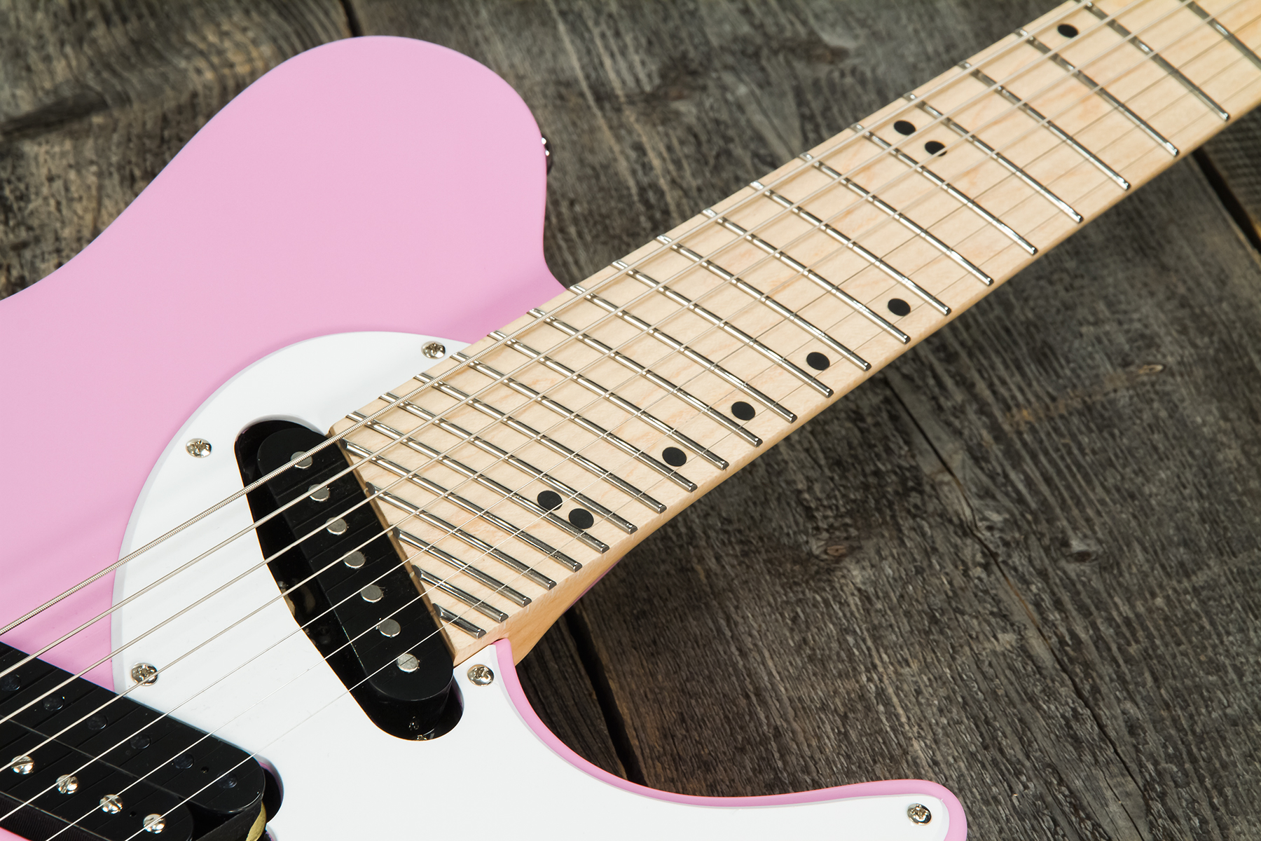 Ormsby Tx Gtr Vintage 7c Multiscale Hs Ht Mn - Shell Pink - Multi-scale gitaar - Variation 5