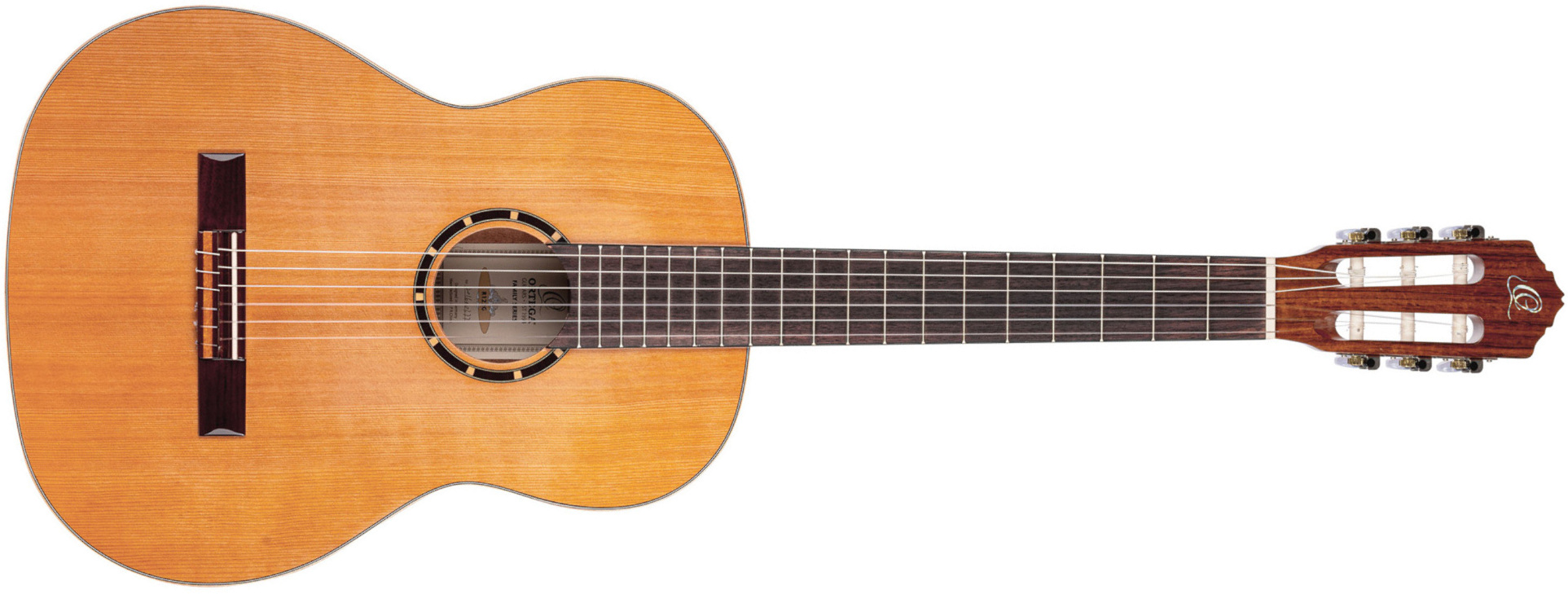 Ortega R122g Gloss 52mm Cedre Acajou So + Housse - Natural - Klassieke gitaar 4/4 - Main picture