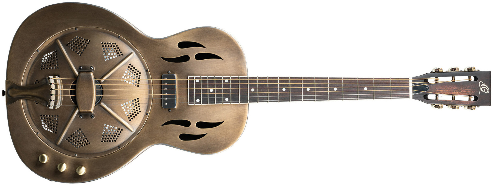 Ortega Rrg60e Resonator - Antique Burst - Dobro resonatorgitaar - Main picture