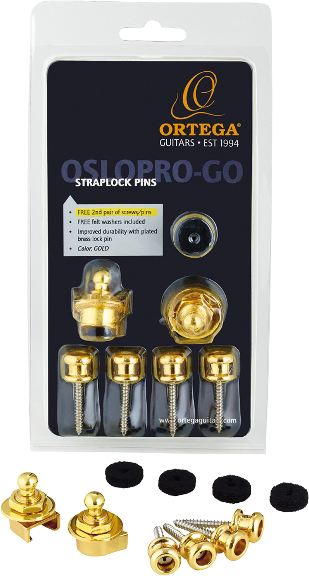 Ortega Set Straplock Pro Gold - Straplock knop - Main picture
