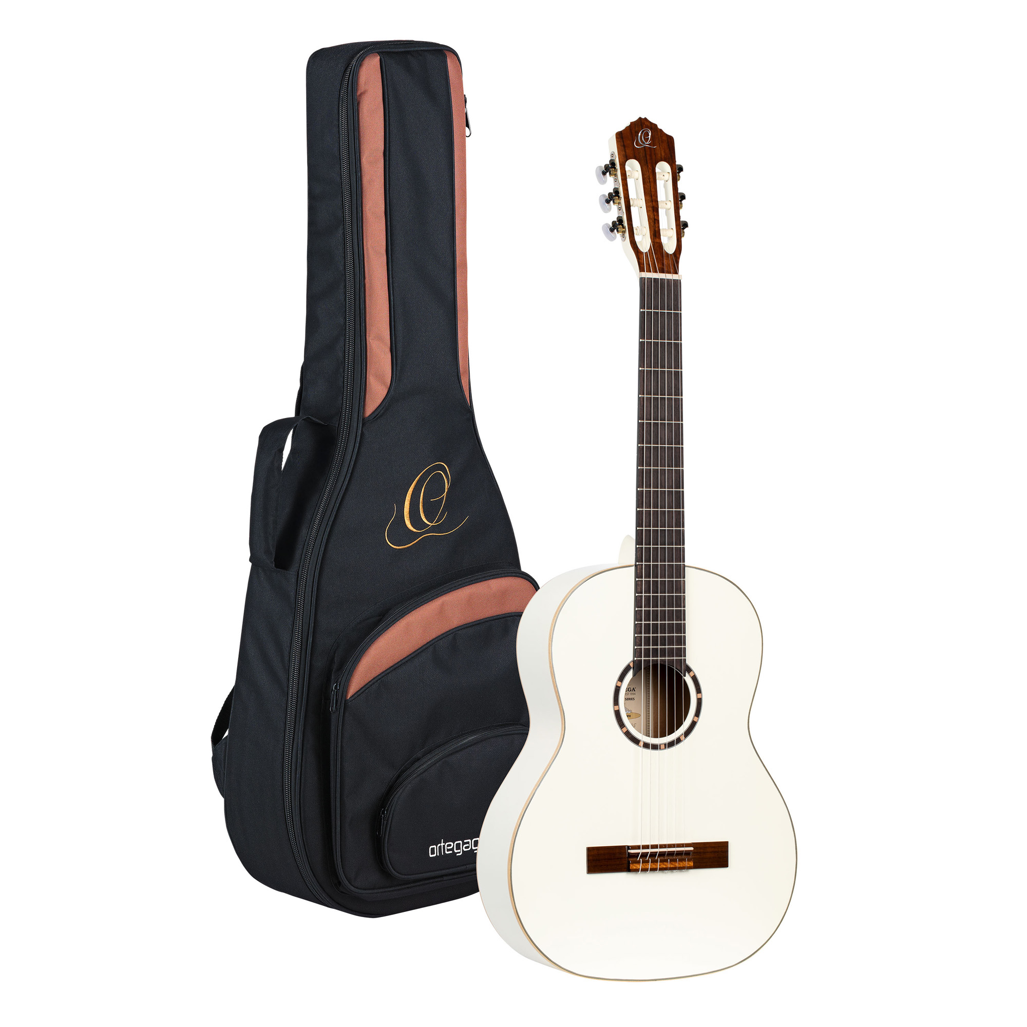 Ortega R121 Gloss 52mm Epicea Acajou So + Housse - White - Klassieke gitaar 4/4 - Variation 3