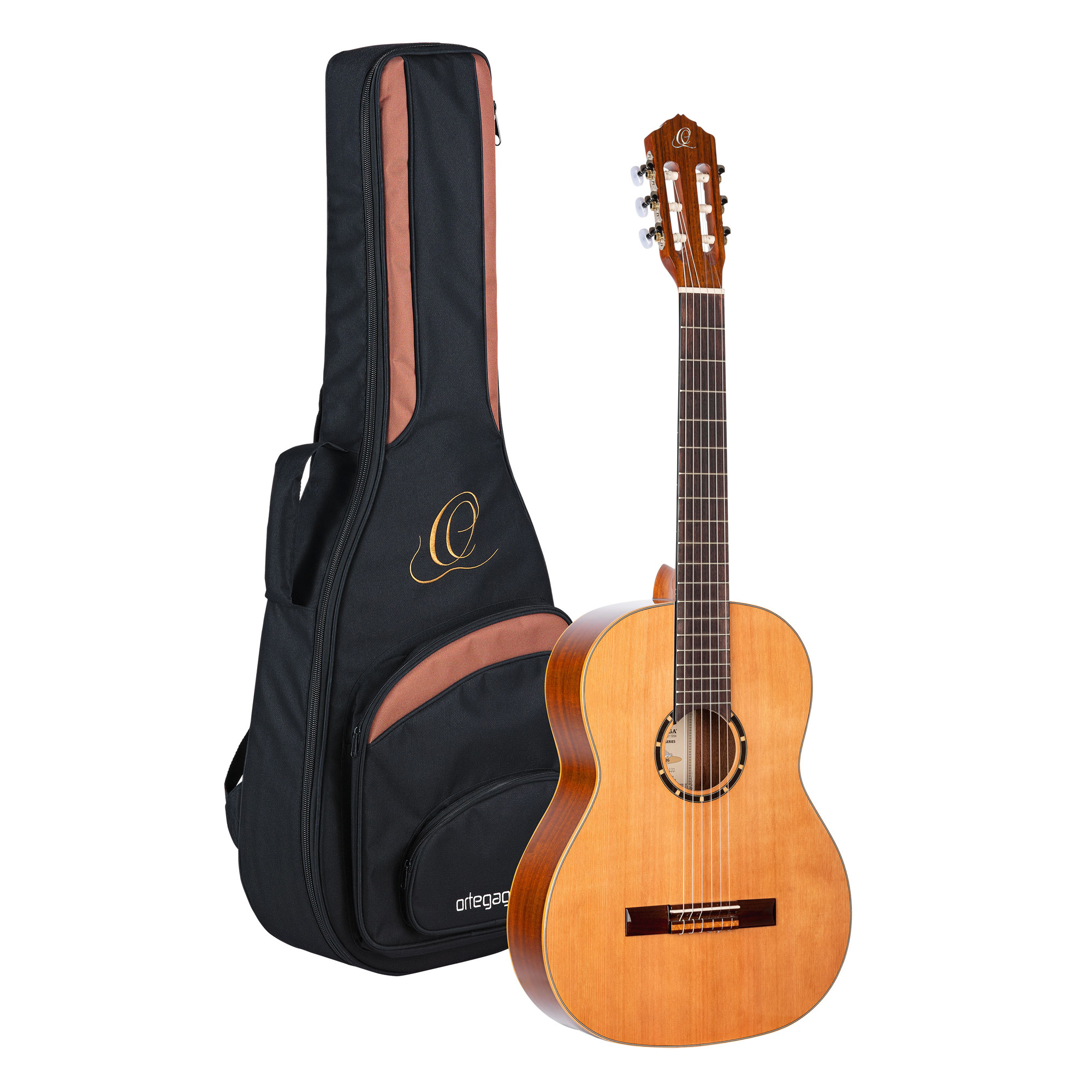 Ortega R122g Gloss 52mm Cedre Acajou So + Housse - Natural - Klassieke gitaar 4/4 - Variation 4