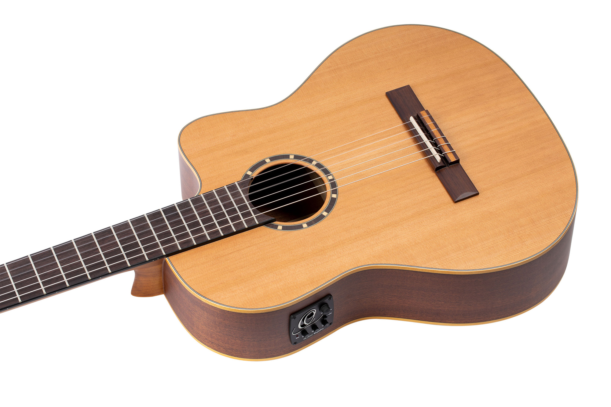 Ortega Rce131 52mm Table Massive Cedre Acajou So + Housse - Natural - Klassieke gitaar 4/4 - Variation 1