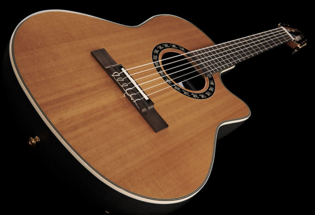 Ovation 1773ax-4 Legend Mid Depth Cw Cedre Lyrachord Eb - Natural - Klassieke gitaar 4/4 - Variation 1