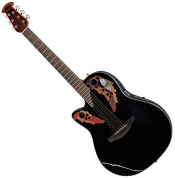 Elektro-akoestische gitaar Ovation CE44L-5-G Celebrity Elite Gaucher - Black
