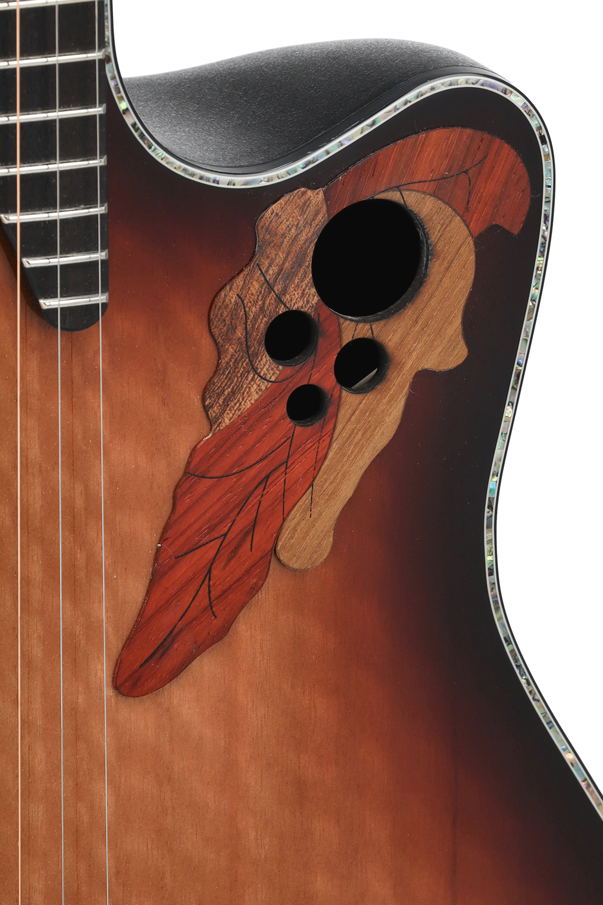 Ovation Ce44p-fle-g Guitare Électro-acoustique Celebrity Elite Plus Mid Cutaway Sunburst - Sunburst - Elektro-akoestische gitaar - Variation 2