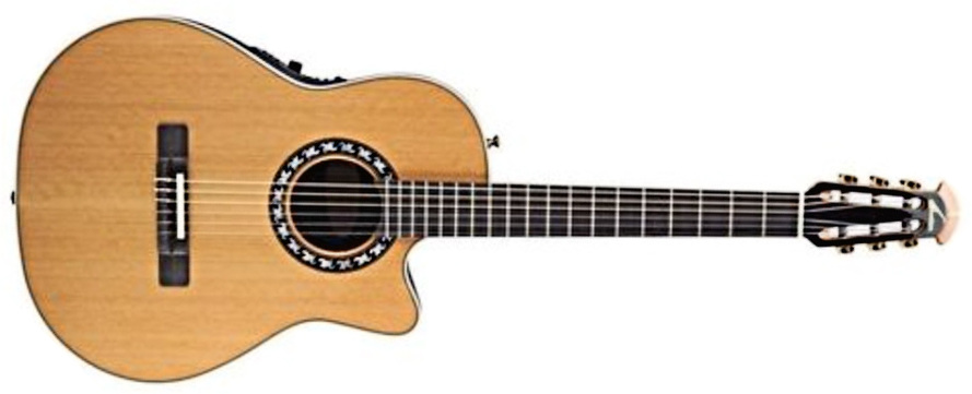 Ovation 1773ax-4 Legend Mid Depth Cw Cedre Lyrachord Eb - Natural - Klassieke gitaar 4/4 - Main picture