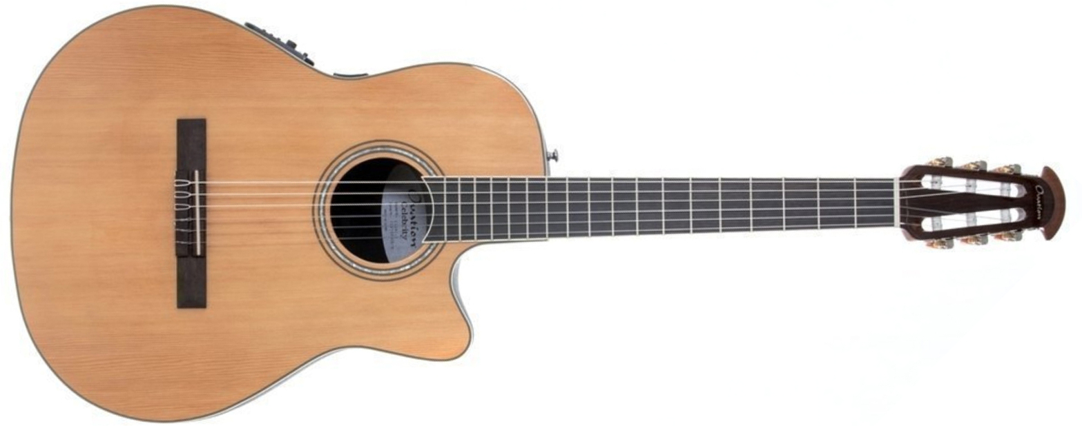 Ovation Cs24c-4 Celebrity Tradition Mid Depth Cw Cedre Lyrachord Ova - Natural - Klassieke gitaar 4/4 - Main picture