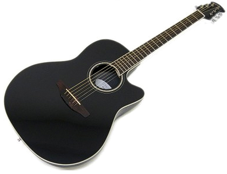 Ovation Cs24-5 Celebrity Standard Mid Depth Cw Epicea Lyrachord - Black - Elektro-akoestische gitaar - Variation 2