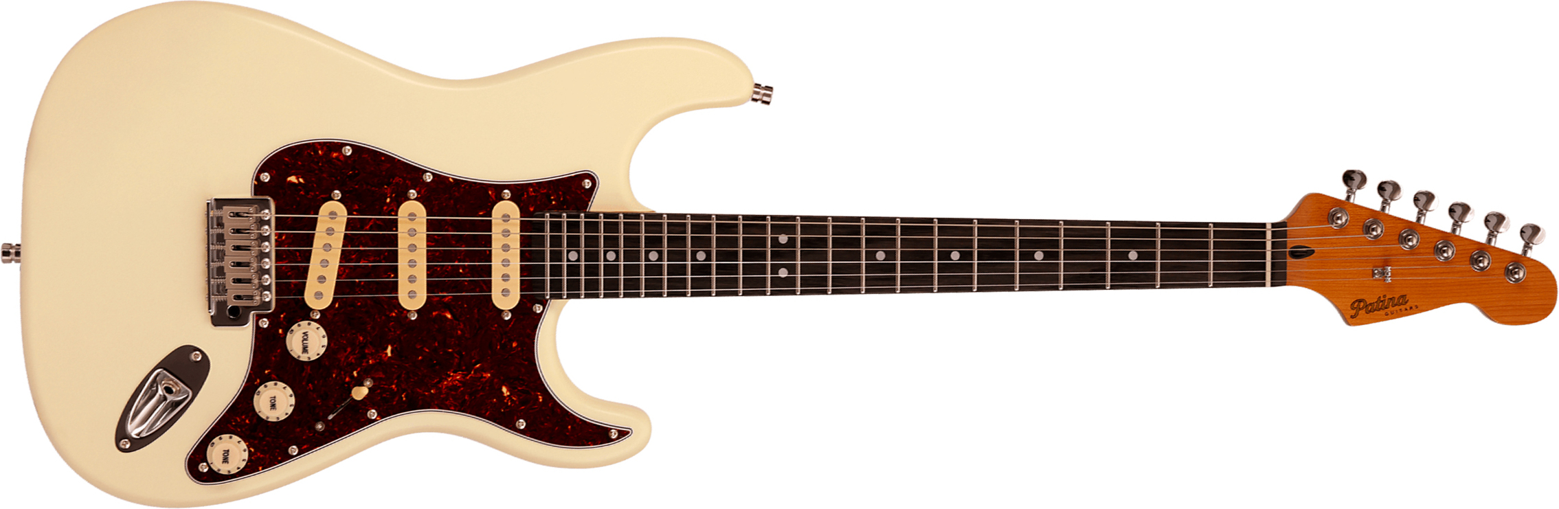 Patina Guitars Ps3 Ow 3s Trem Rw - Olympic White - Elektrische gitaar in Strat vorm - Main picture