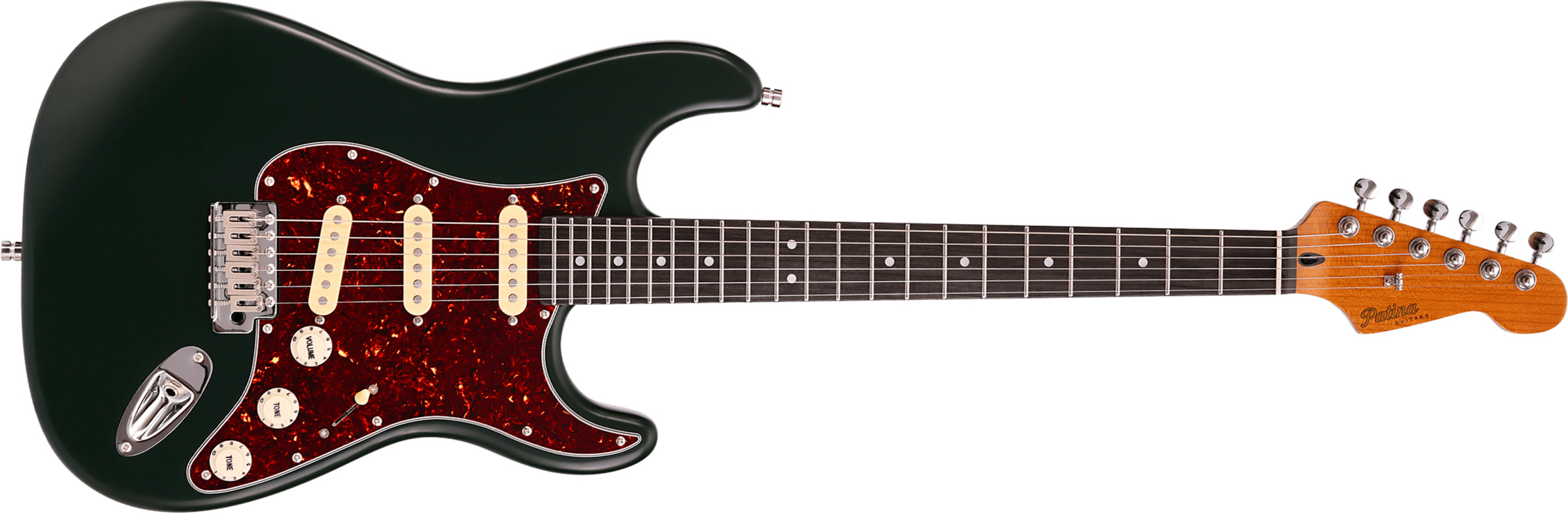 Patina Guitars Ps3 Sgr 3s Trem Rw - Sherwood Green - Elektrische gitaar in Strat vorm - Main picture