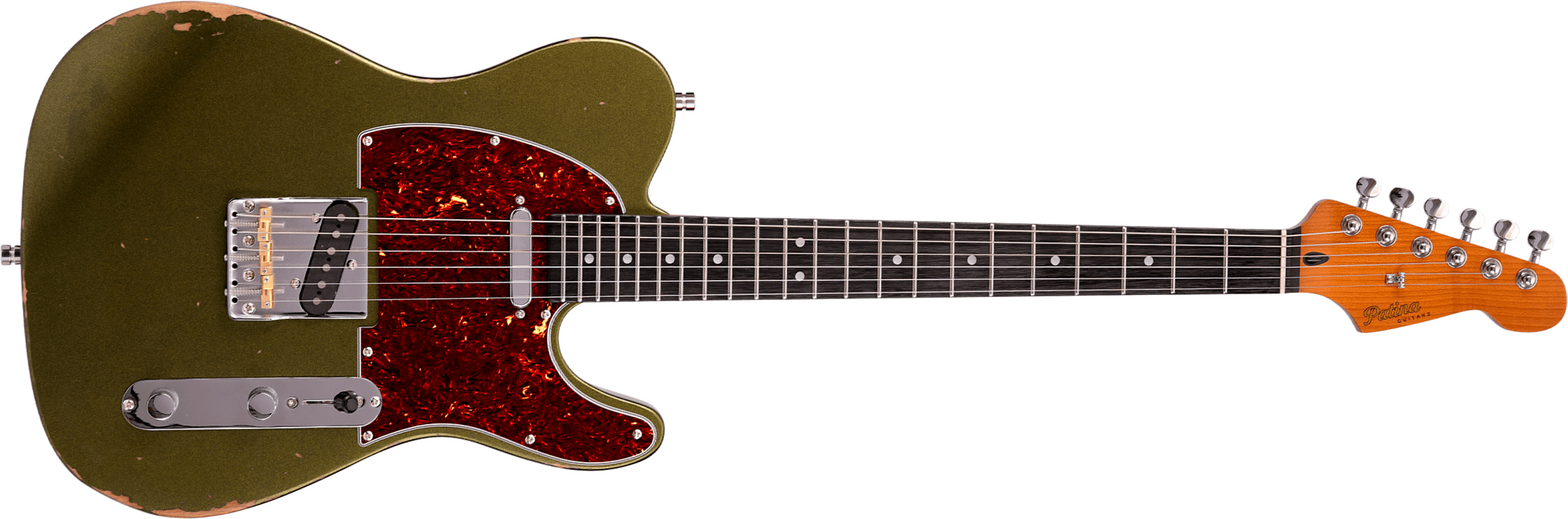Patina Guitars Pt6 Sgr R 2s Ht Rw - Sherwood Green Relic - Televorm elektrische gitaar - Main picture