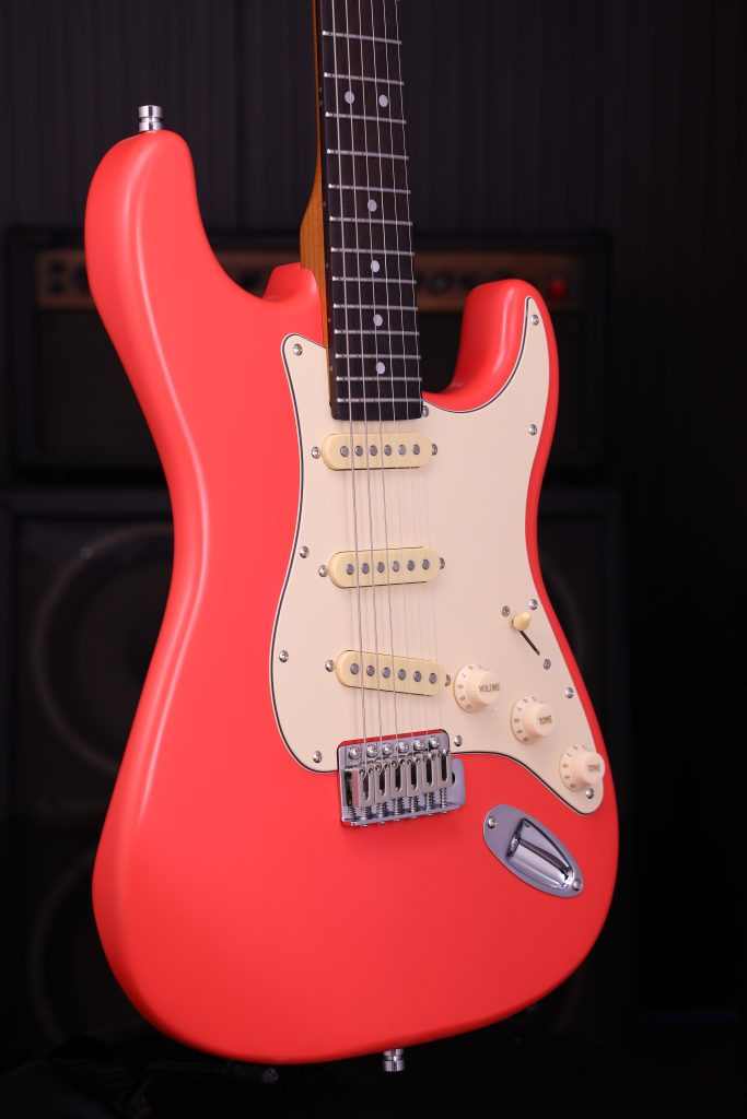 Patina Guitars Ps3 Frd 3s Trem Rw - Fiesta Red - Elektrische gitaar in Strat vorm - Variation 2