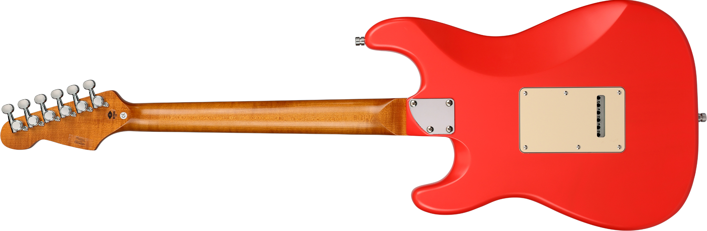 Patina Guitars Ps4 Frd Hss Trem Rw - Fiesta Red - Elektrische gitaar in Strat vorm - Variation 1