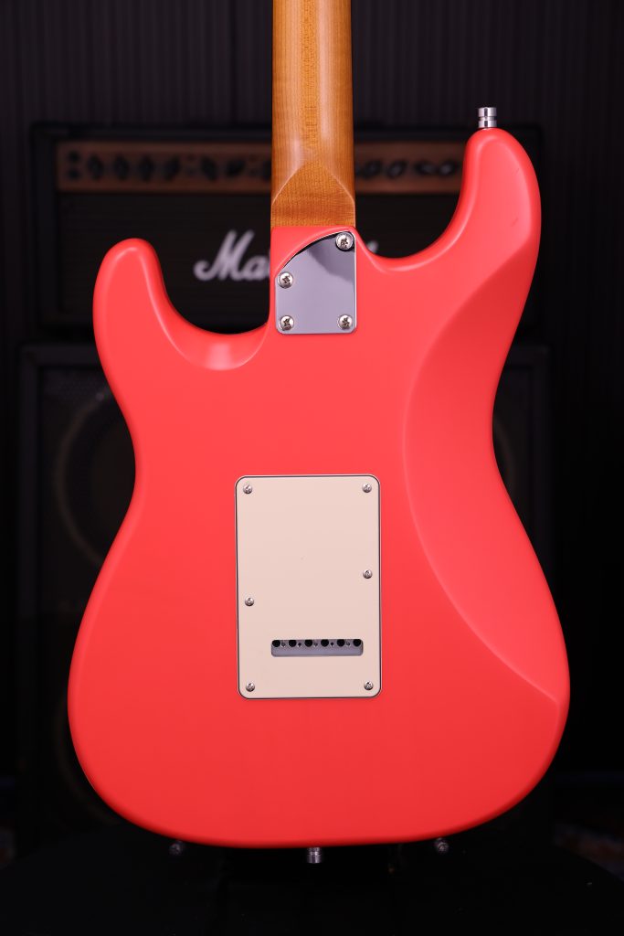 Patina Guitars Ps4 Frd Hss Trem Rw - Fiesta Red - Elektrische gitaar in Strat vorm - Variation 3