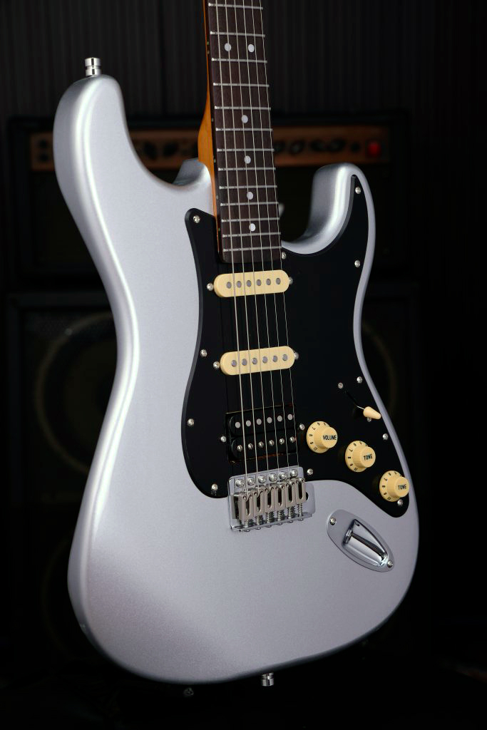 Patina Guitars Ps4 Sv Hss Trem Rw - Silver - Elektrische gitaar in Strat vorm - Variation 2
