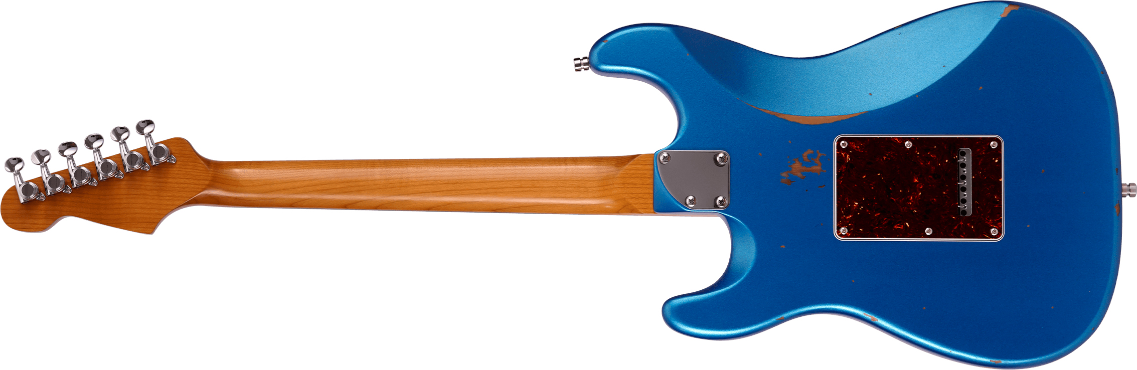 Patina Guitars Ps6 Lpb R 3s Trem Rw - Lake Placid Blue Relic - Elektrische gitaar in Strat vorm - Variation 1