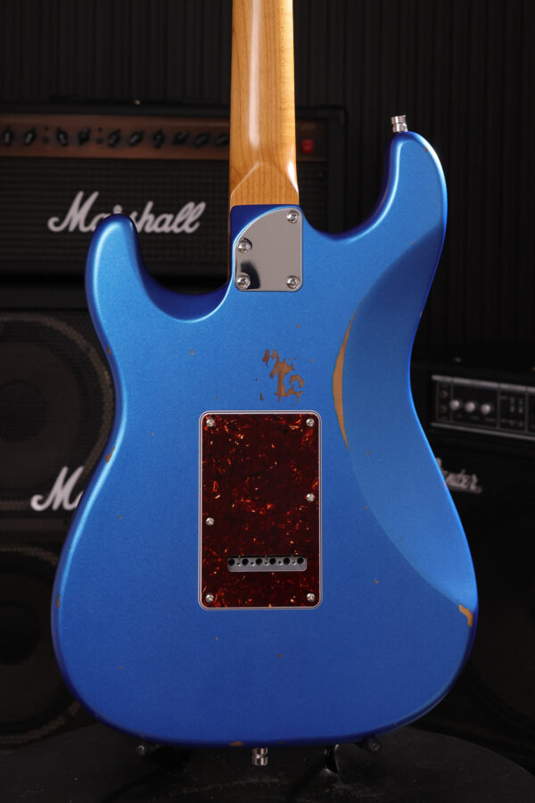 Patina Guitars Ps6 Lpb R 3s Trem Rw - Lake Placid Blue Relic - Elektrische gitaar in Strat vorm - Variation 3