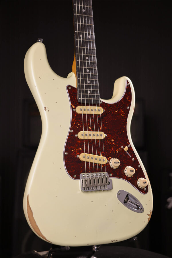 Patina Guitars Ps6 Ow R 3s Trem Rw - Olympic White - Elektrische gitaar in Strat vorm - Variation 2