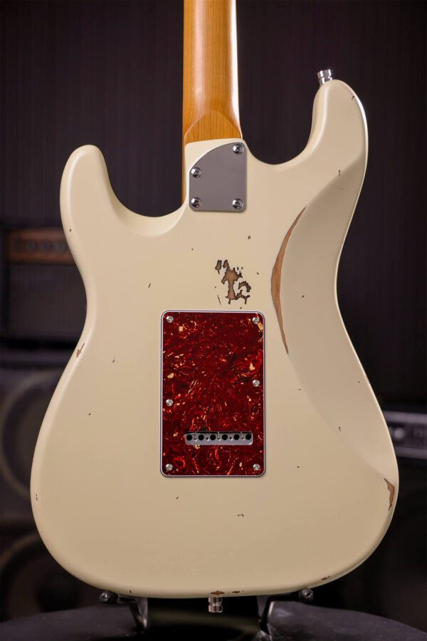 Patina Guitars Ps6 Ow R 3s Trem Rw - Olympic White - Elektrische gitaar in Strat vorm - Variation 3