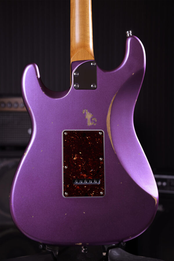 Patina Guitars Ps6 Pp R 3s Trem Rw - Purple Relic - Elektrische gitaar in Strat vorm - Variation 3
