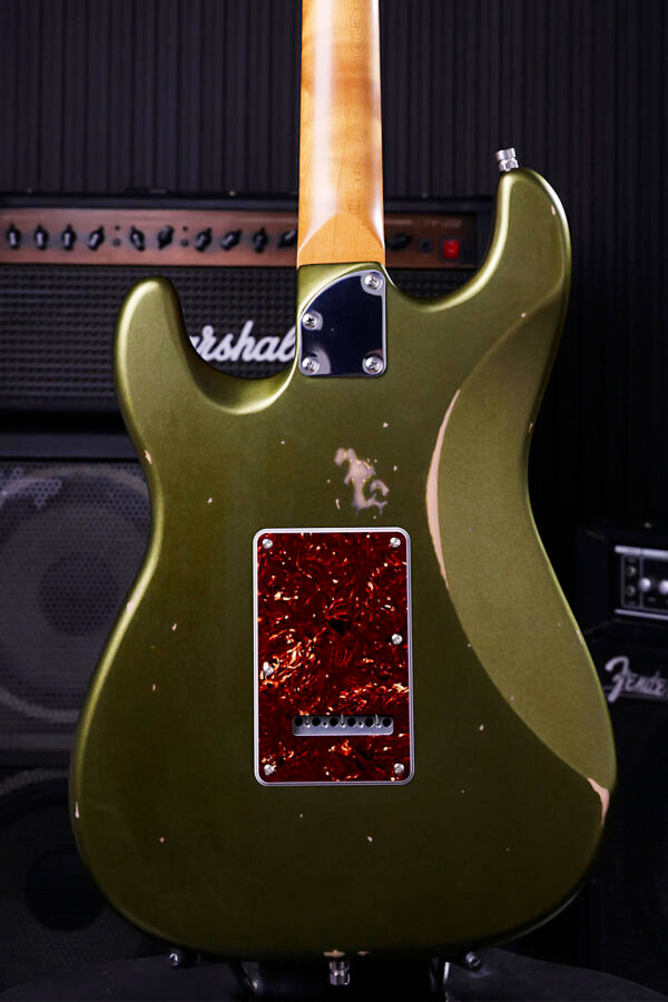 Patina Guitars Ps7 Sgr R Hss Trem Rw - Sherwood Green Relic - Elektrische gitaar in Strat vorm - Variation 3