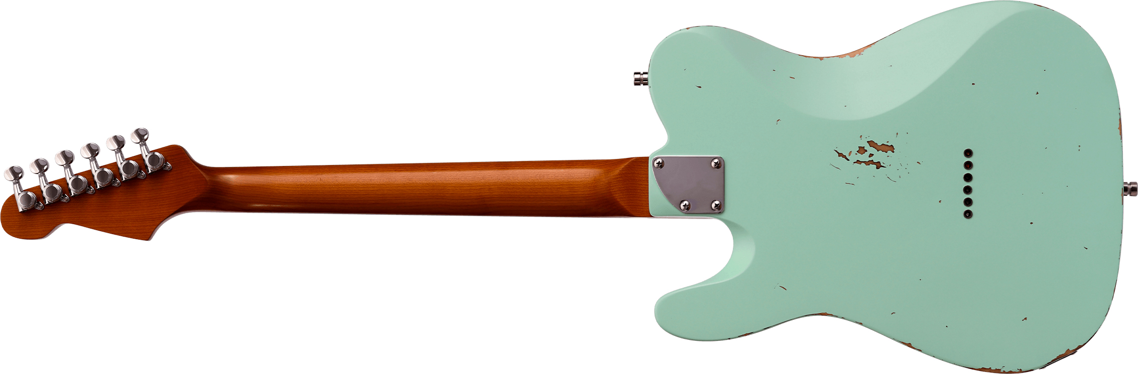 Patina Guitars Pt6 Sfg R 2s Ht Rw - Seafoam Green - Televorm elektrische gitaar - Variation 1