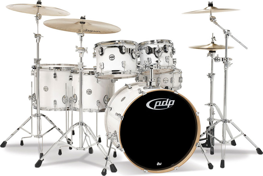Pdp Pd806065 Concept Maple 6 Futs - 6 FÛts Et + - Pearlescent White - Stage drumstel - Main picture