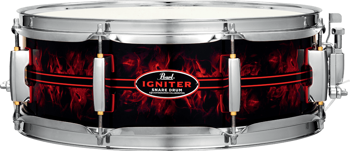 Pearl Casey Cooper The Igniter Signature 14x5 - Graphisme Custom - Snaredrums - Main picture