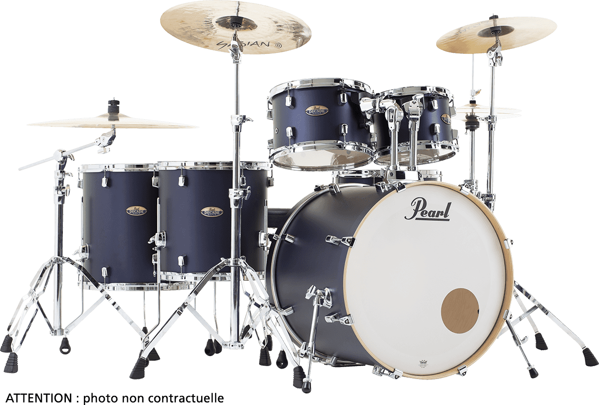 Pearl Decade Maple Hyper Rock Studio 22 Ultramarine Velvet - Ultramarine Velvet - Rock drumstel - Main picture