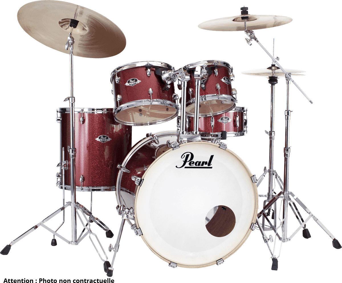 Pearl Export Exx705nbrc-704 Fusion 20 - 5 FÛts - Black Cherry Glitter - Fusion drumstel - Main picture