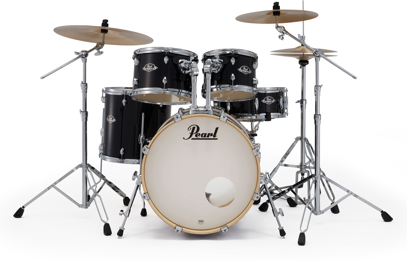 Pearl Export Fusion 20'' - 5 FÛts - Jet Black - Fusion drumstel - Main picture
