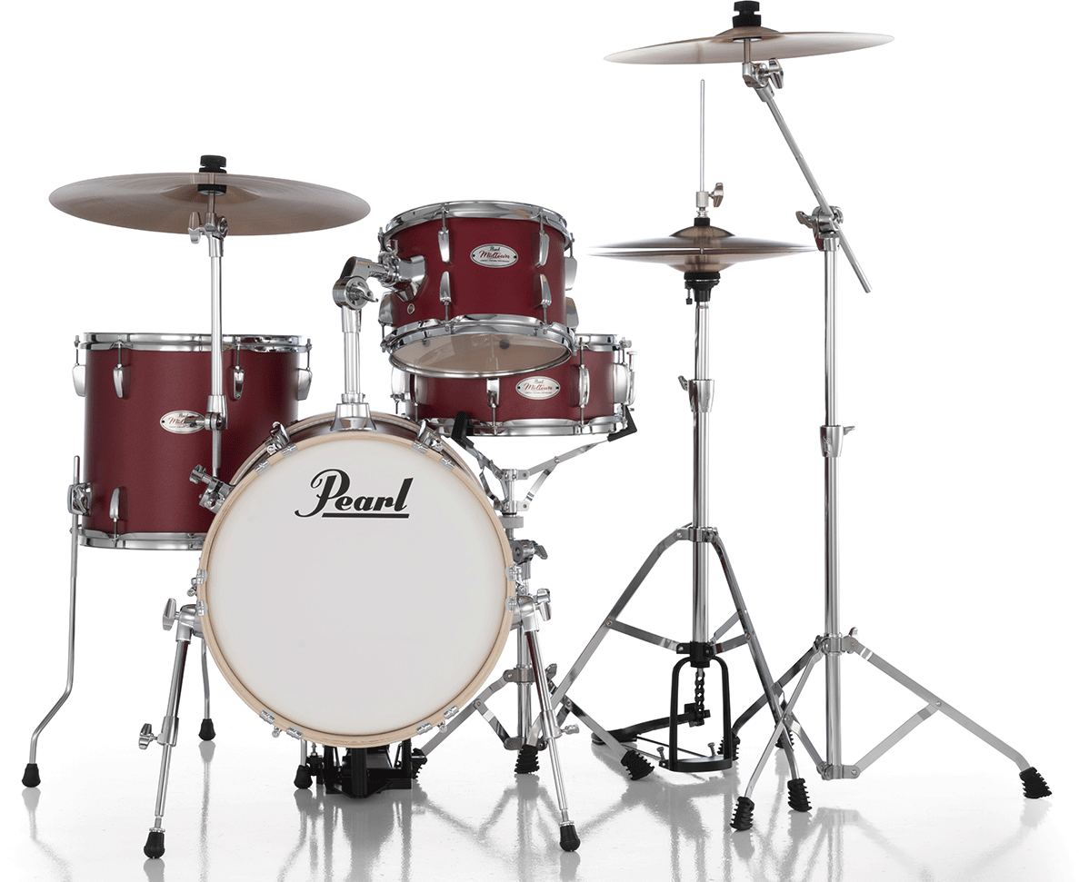Pearl Midtown 16 + Pack Hardware Hwp-50s - 4 FÛts - Matte Red - Jazz drumstel - Main picture