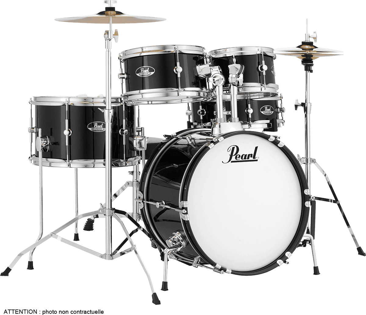 Pearl Kit Junior 16 - Jet Black - Fusion drumstel - Main picture